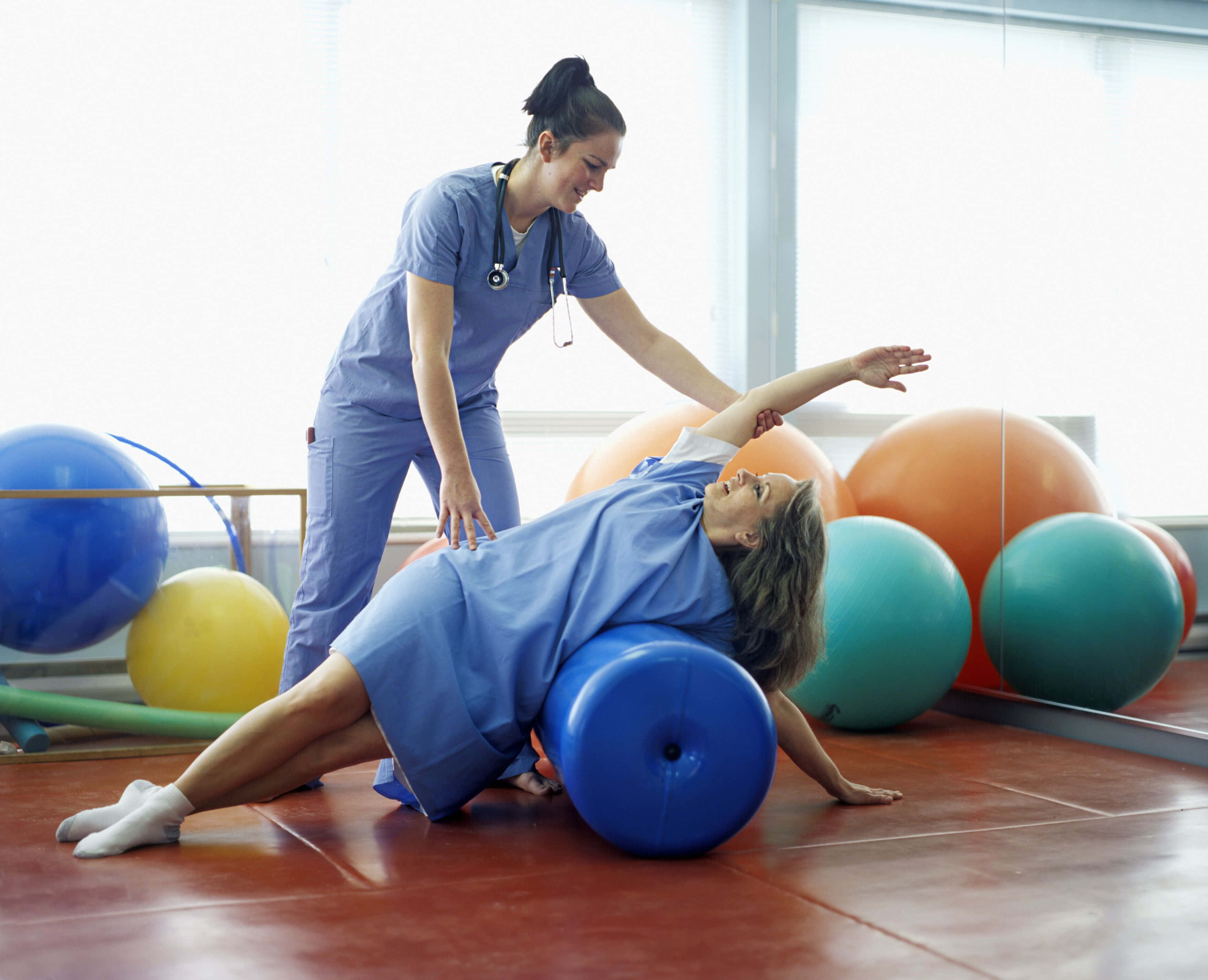 Therapeutic Desktop, 3505 x 2844, blue stability ball, 2K Desktop Wallpaper