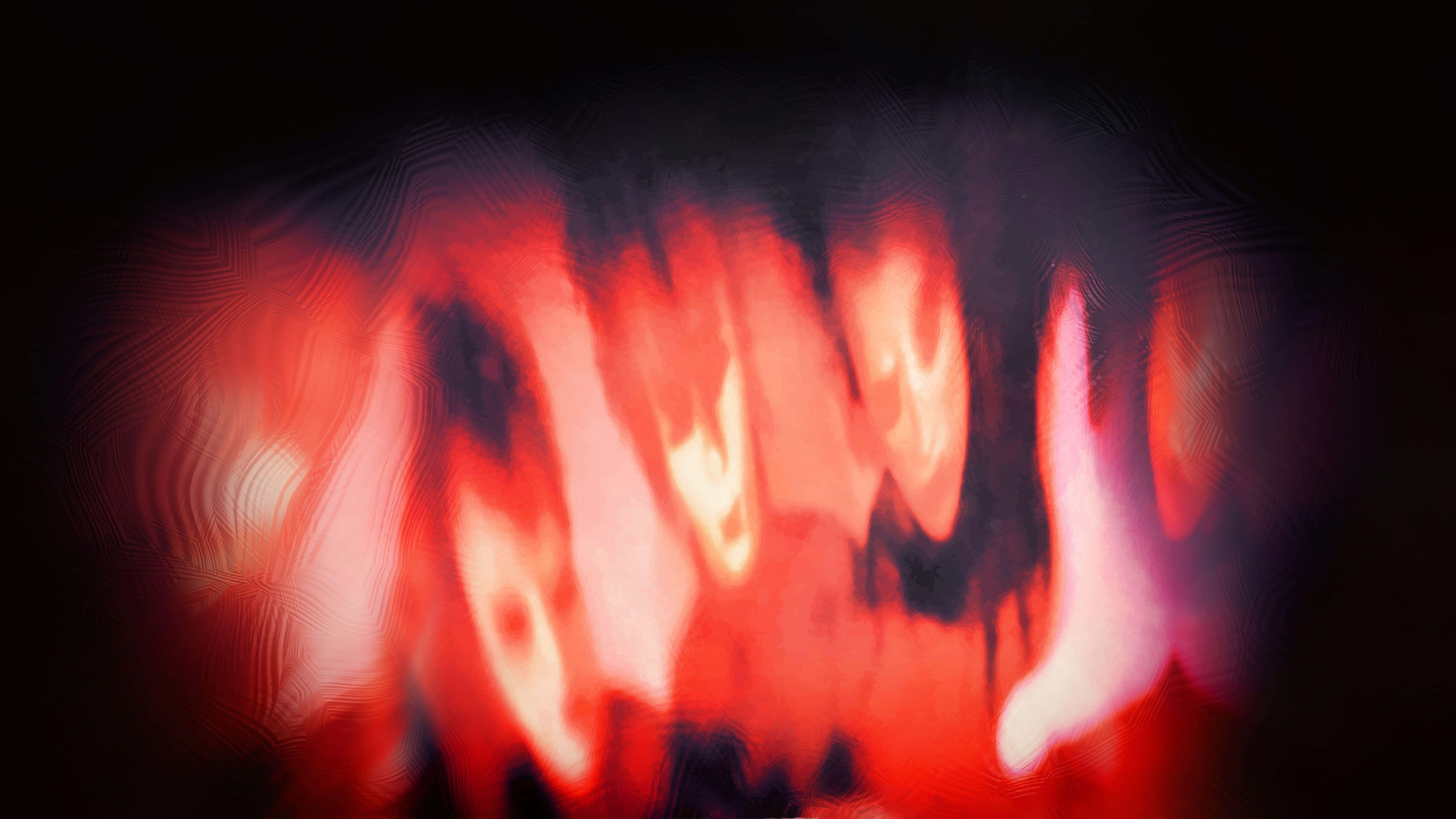 the cure, vibrant red, orange flames, 5K Desktop Wallpaper