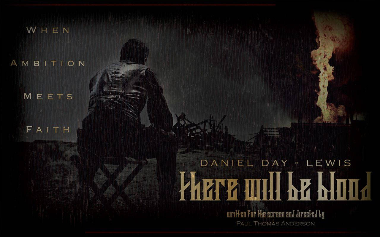 There will be blood, rain, fiery explosion, HD Desktop Wallpaper