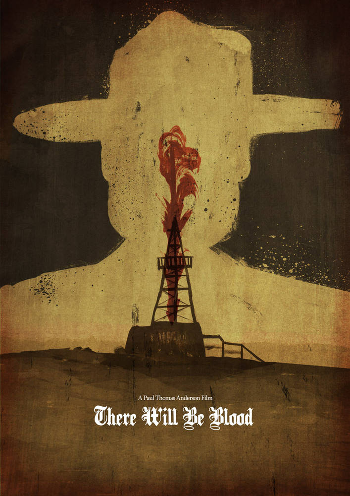 There Will Be Blood, oil derrick, fiery red smoke, SD Phone Wallpaper