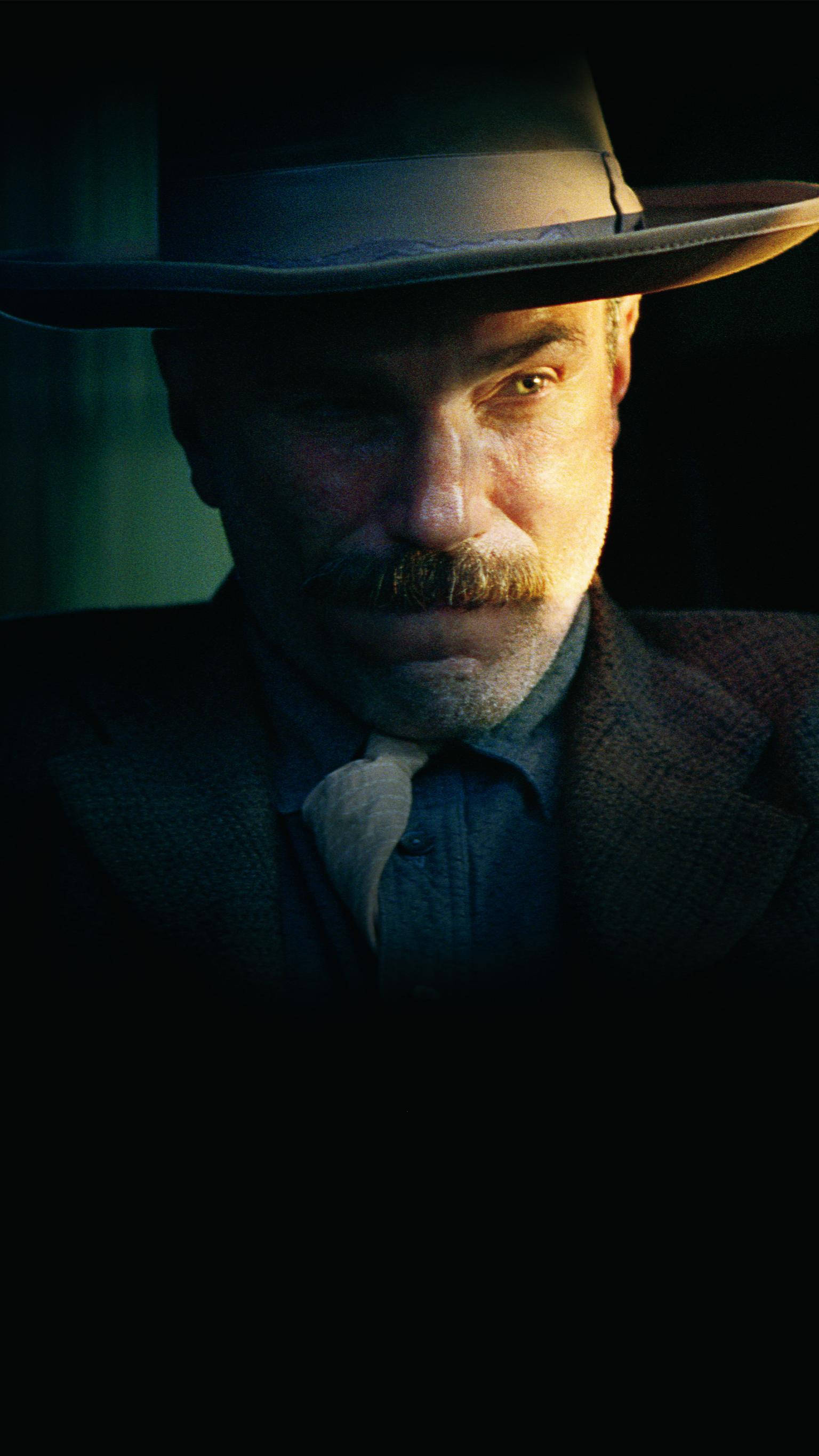 There Will Be Blood, fedora, suit, 2K Phone Wallpaper