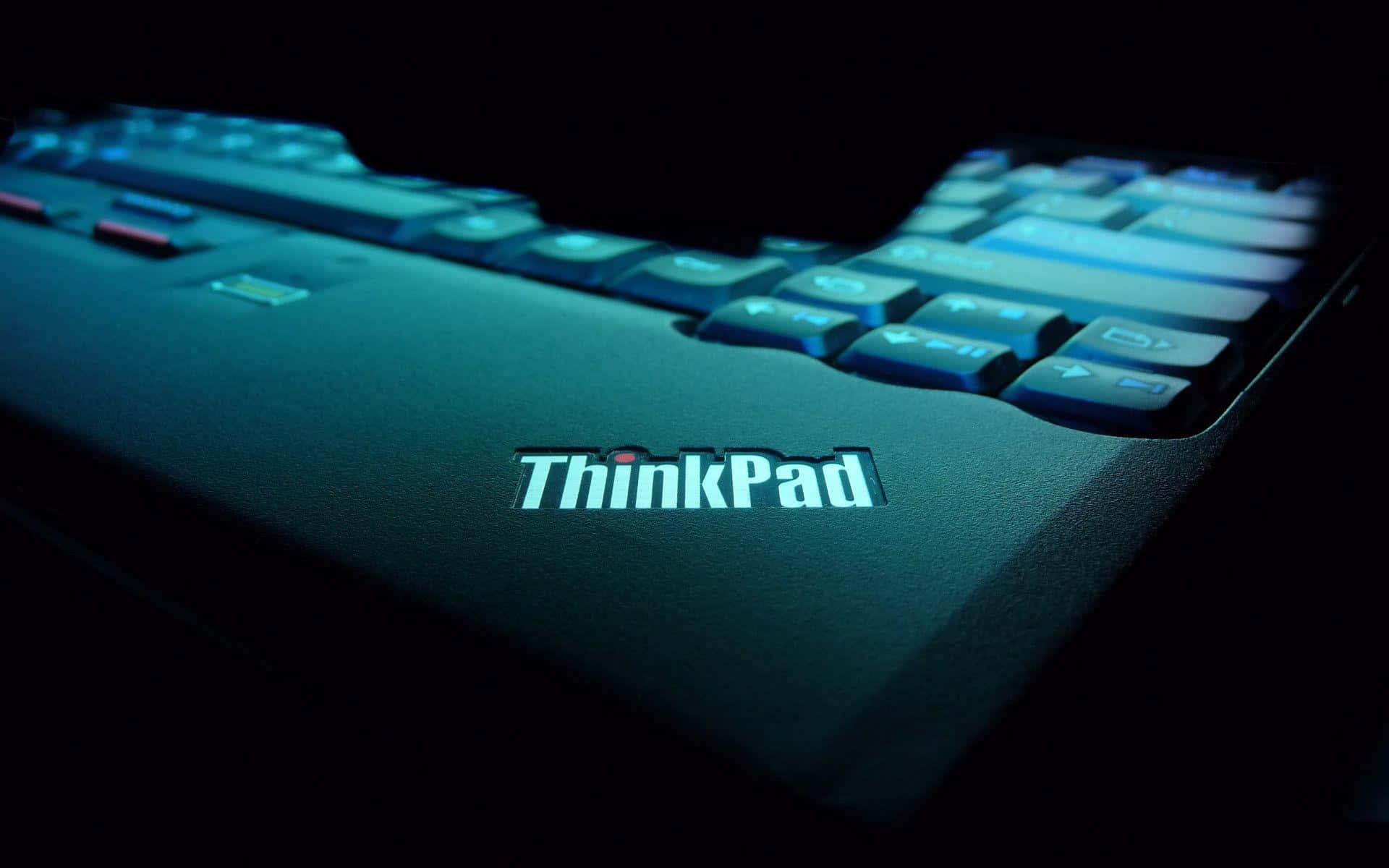ThinkPad, keyboard, cool blue light, Full HD Desktop Wallpaper