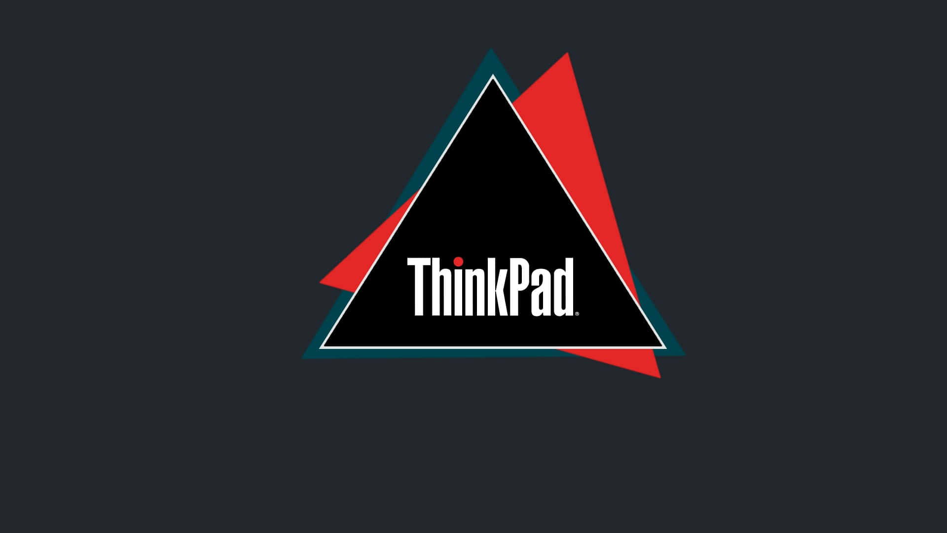 ThinkPad, black triangle, red, Full HD Desktop Wallpaper