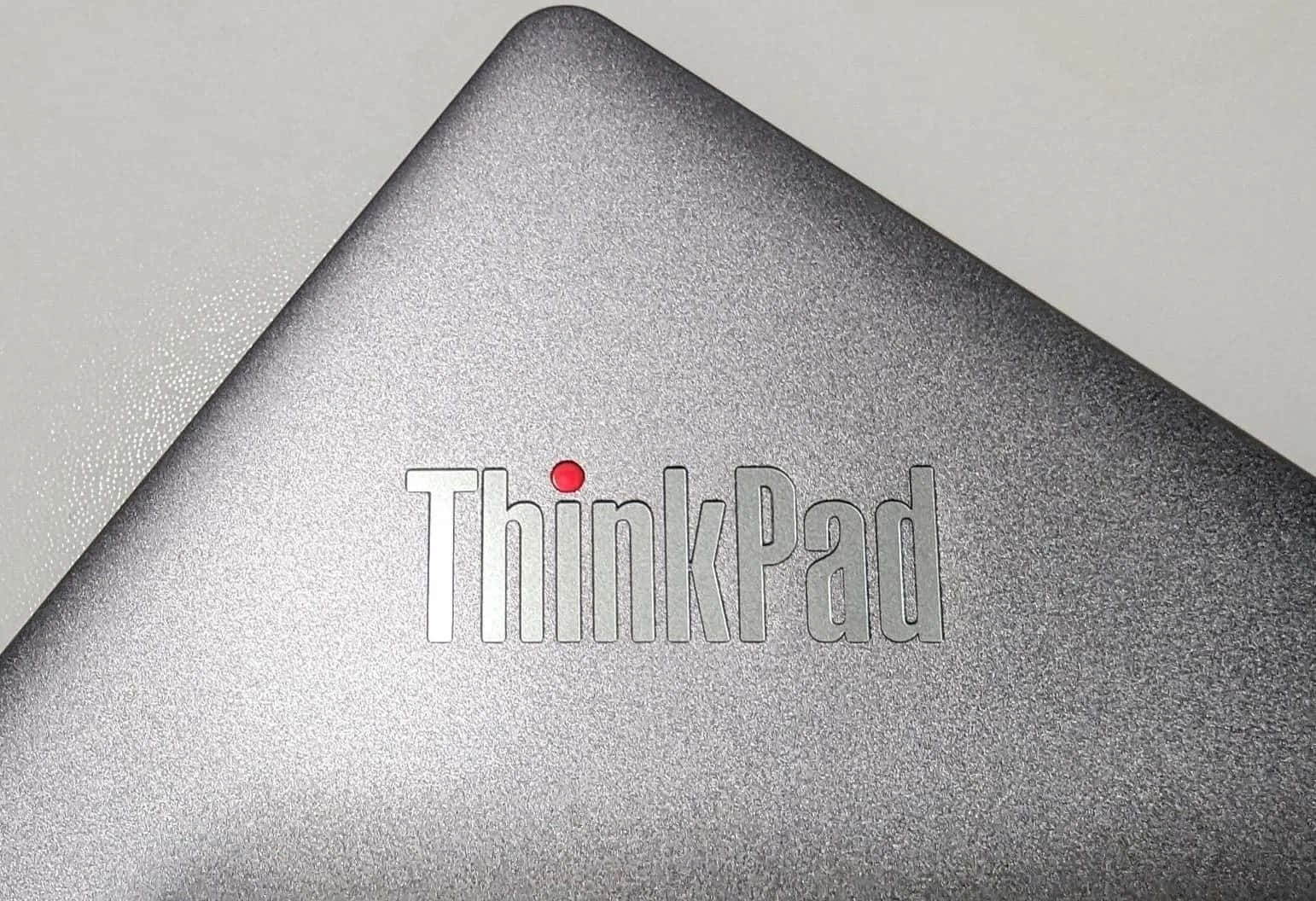 ThinkPad, silver, red dot, HD Desktop Wallpaper
