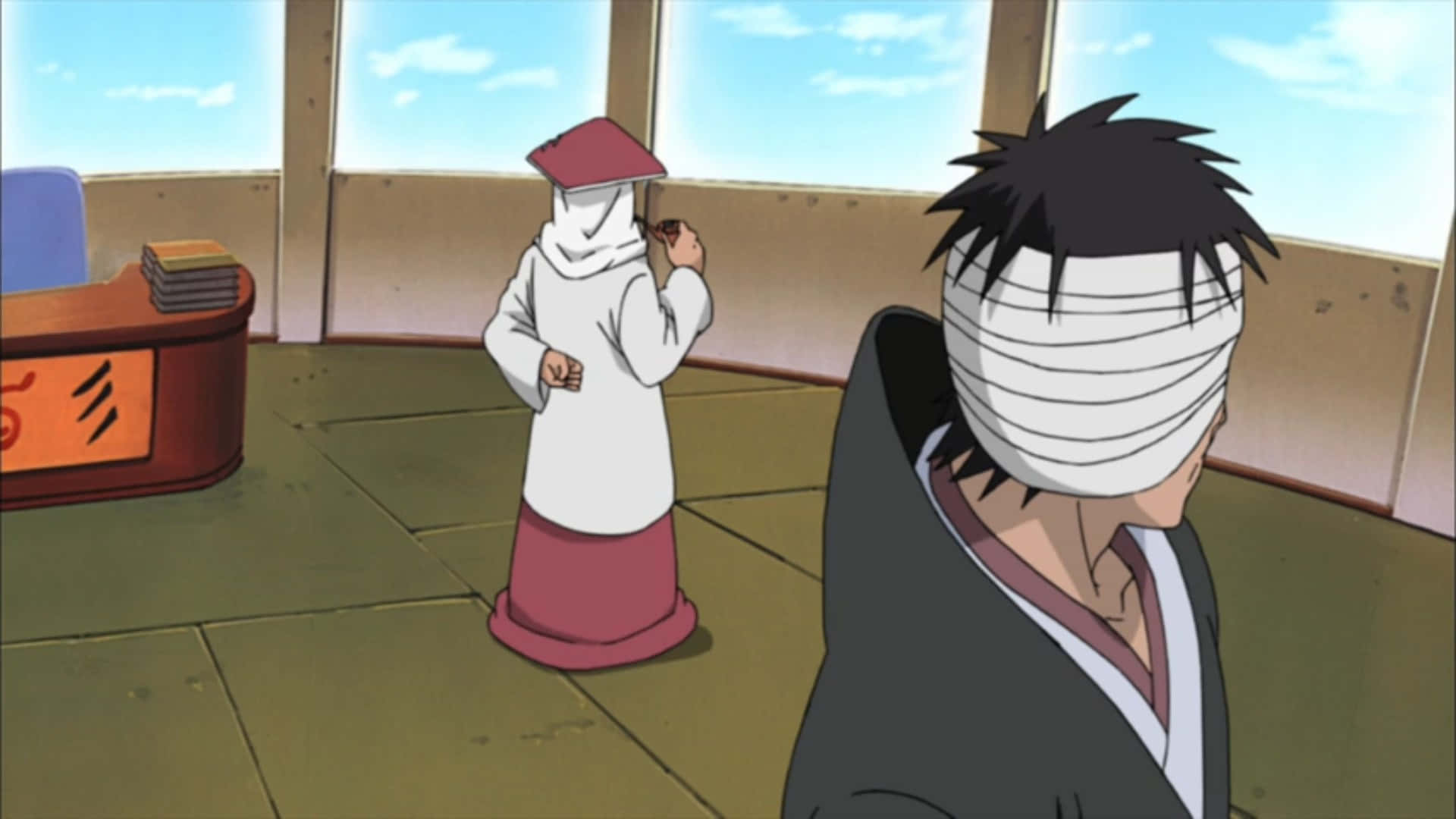 Third Hokage, sunlit room, masked ninja, Full HD Desktop Wallpaper