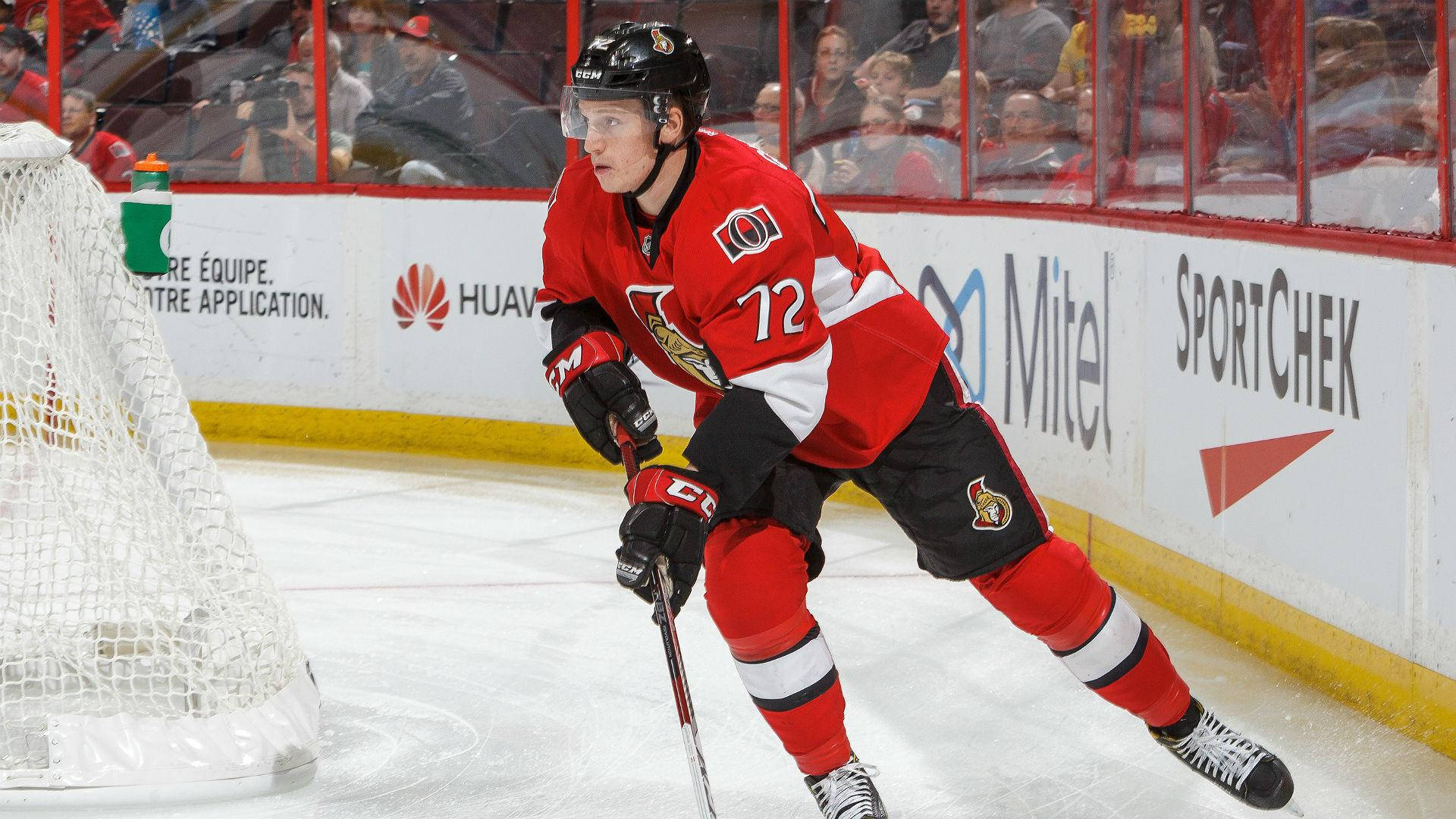 Thomas Chabot, net, red and black gear, Full HD Desktop Wallpaper