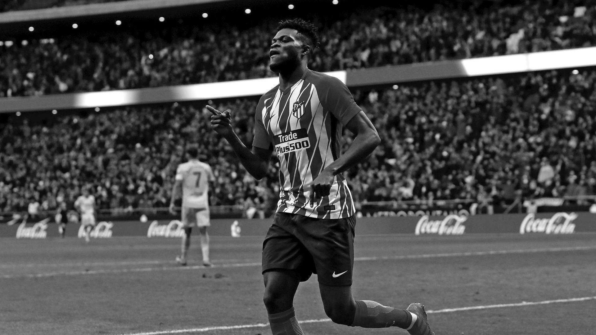 Thomas Partey, soccer player, packed stadium, Full HD Desktop Wallpaper
