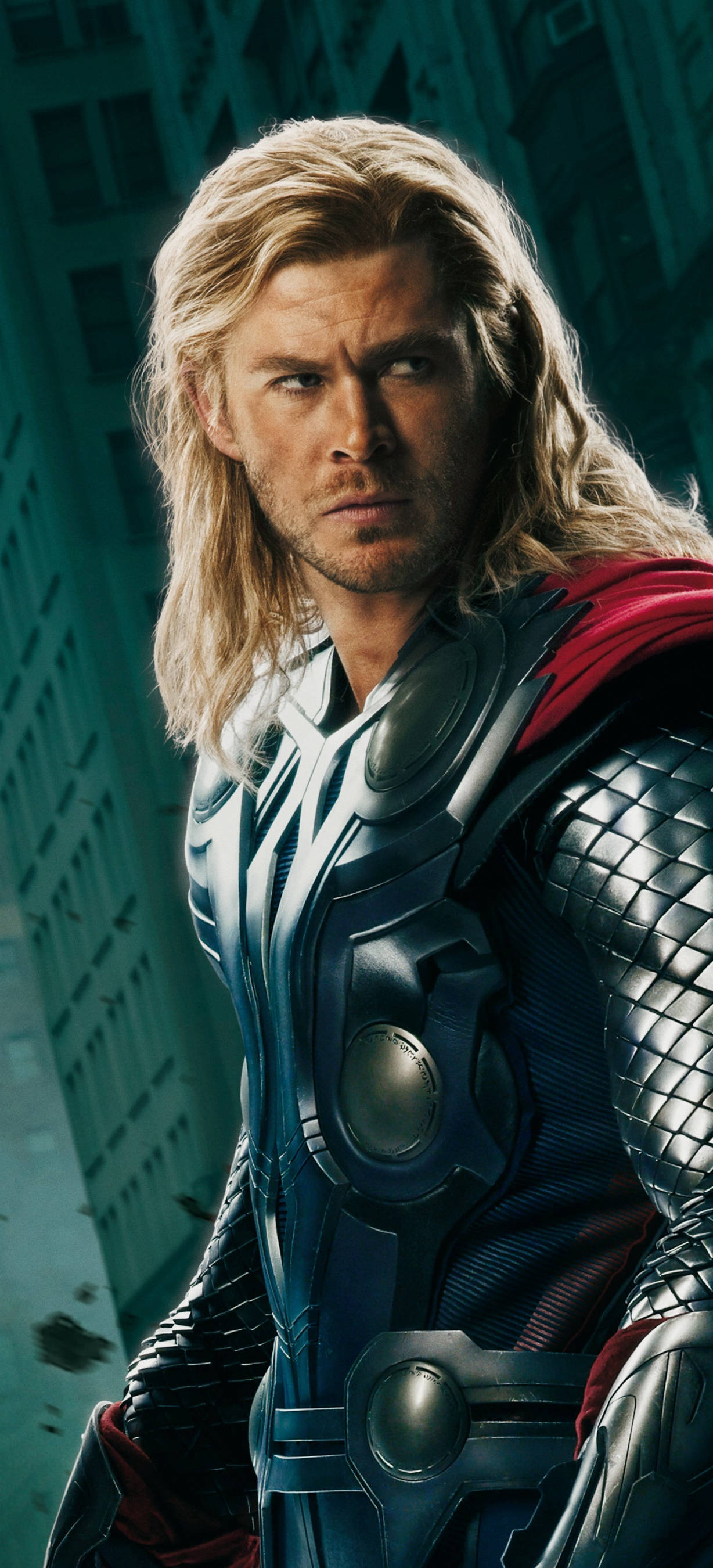 Thor, superhero movie scene, detailed armor, 2K Phone Wallpaper