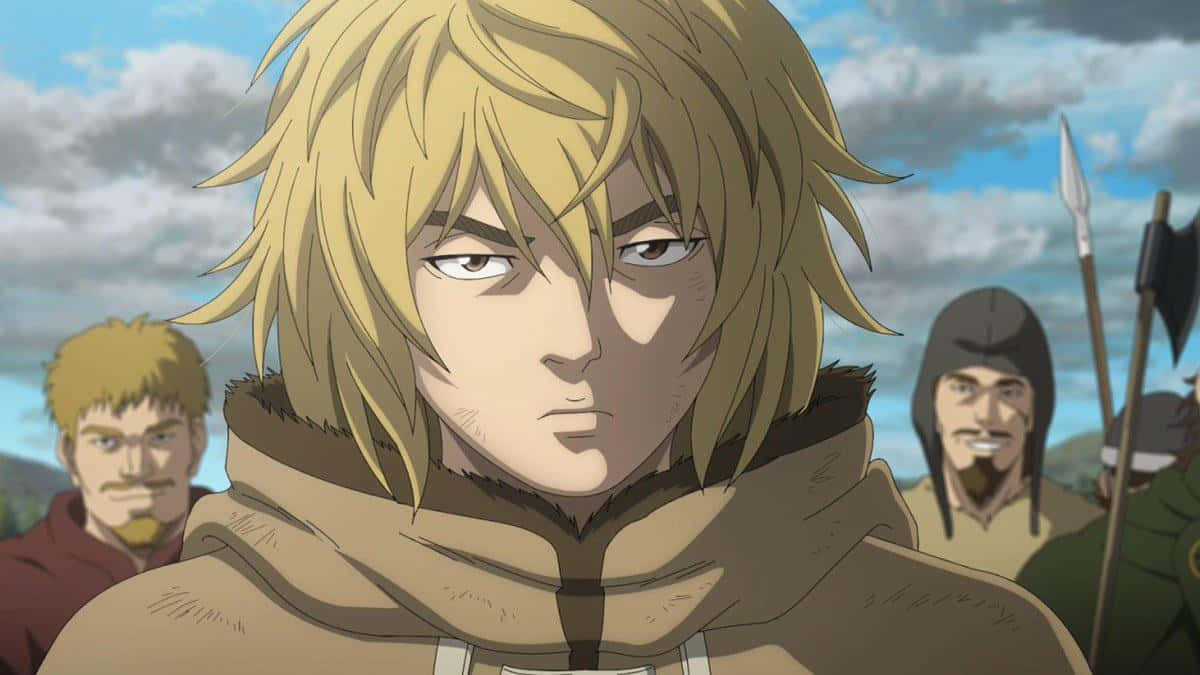 Thorfinn, anime character, blonde-haired, SD Desktop Wallpaper