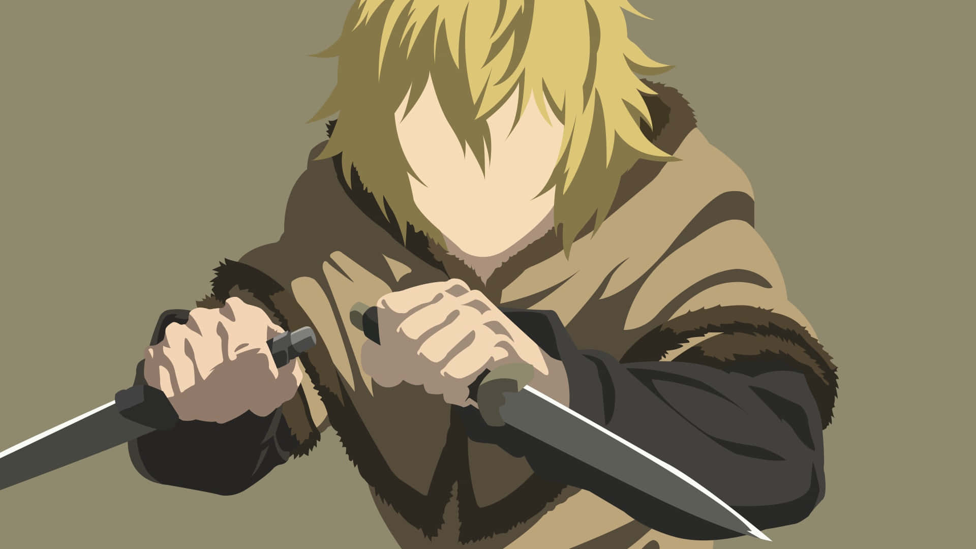 Thorfinn, anime warrior, blonde hair, Full HD Desktop Wallpaper