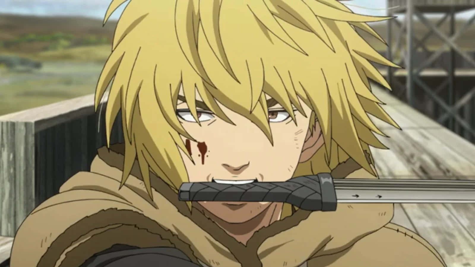 Thorfinn, anime character, blond anime warrior, HD Desktop Wallpaper