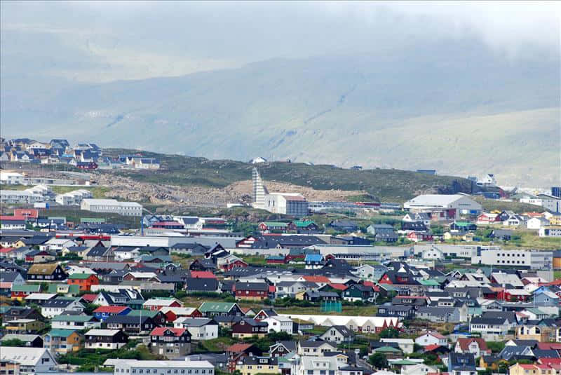 Thorshavn, coastal town, colorful houses, SD Desktop Wallpaper