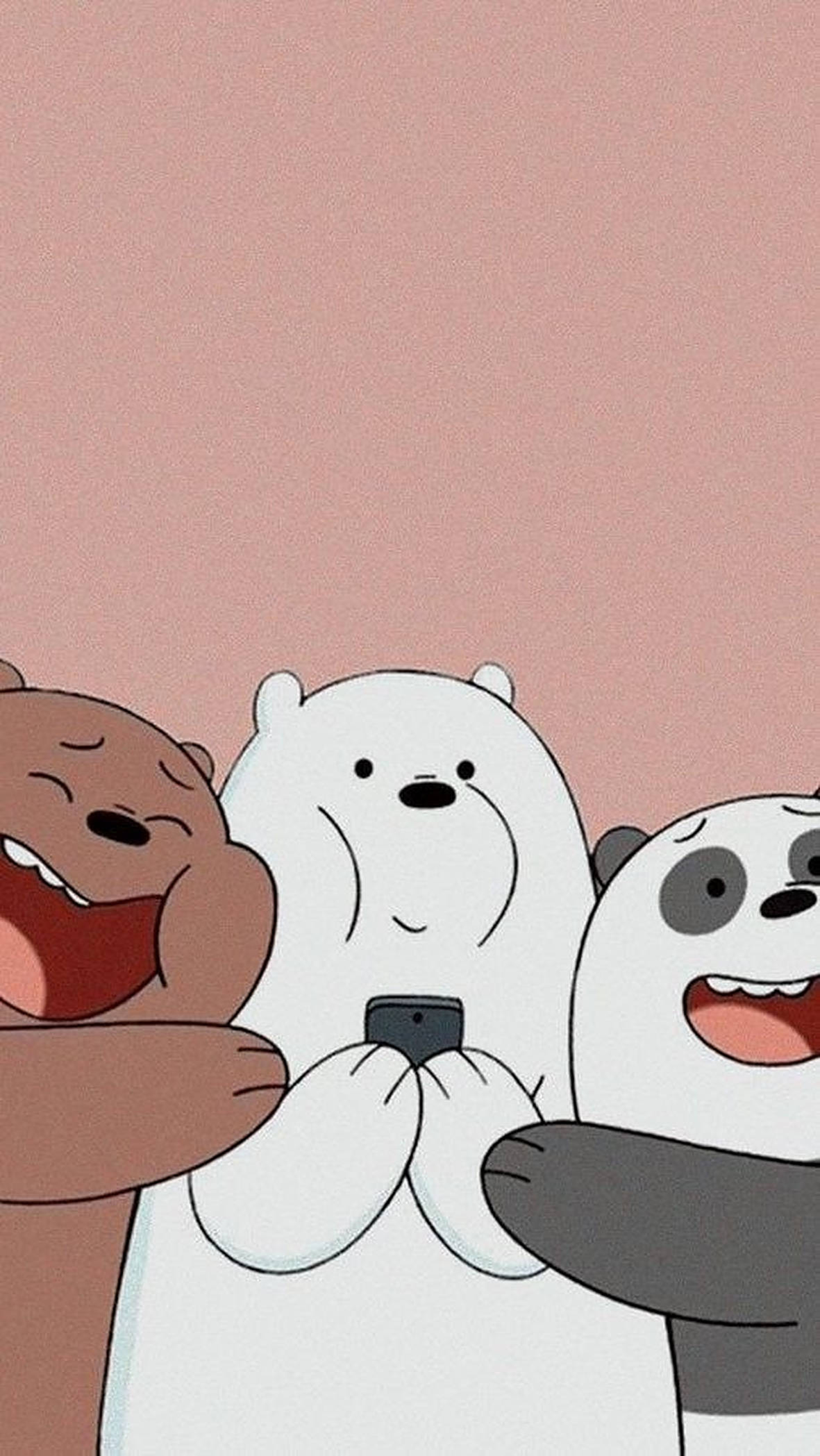 Three Bears, cartoon bears, laugh joyfully, Full HD Phone Wallpaper