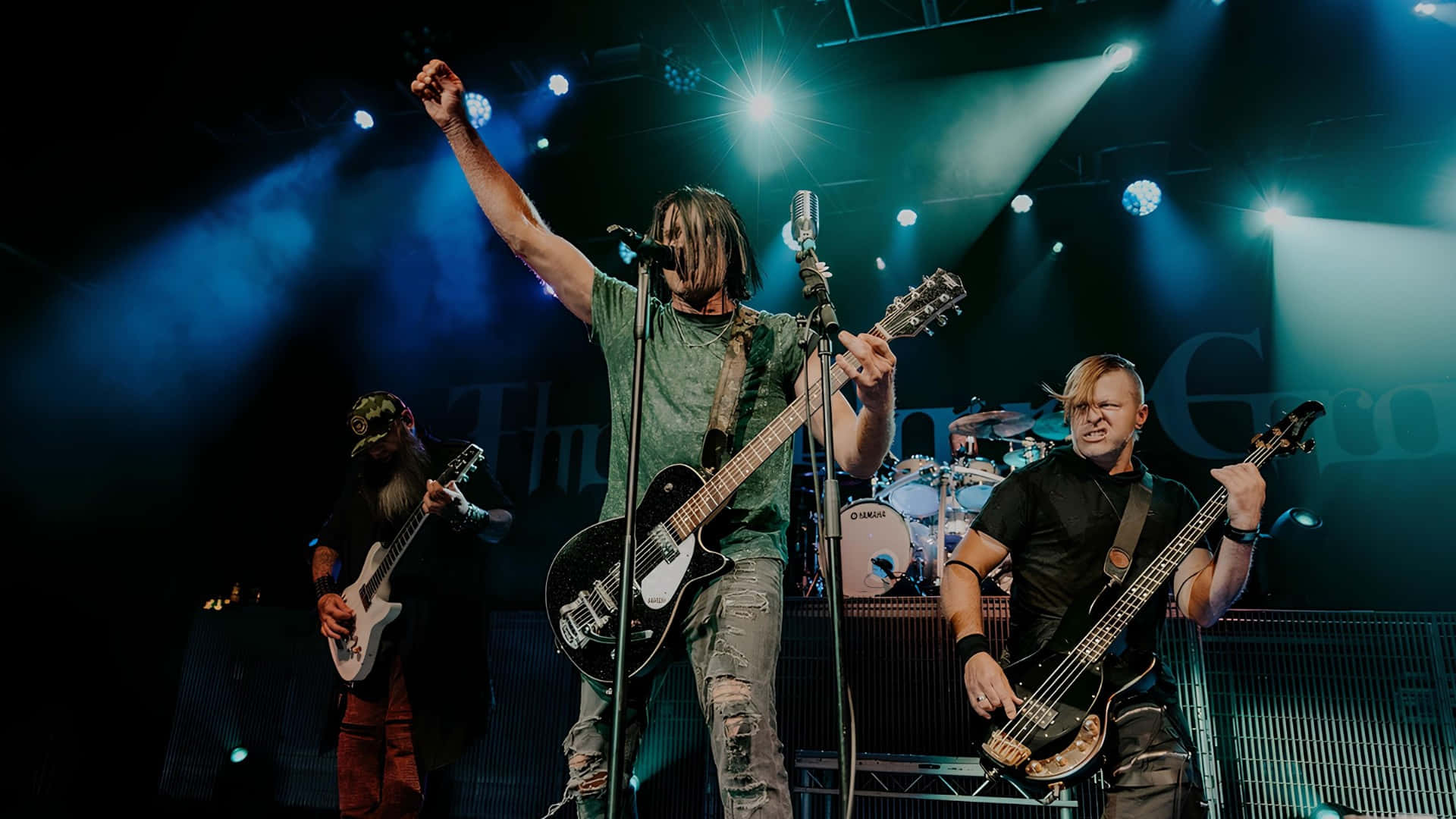 Three Days Grace, live performance, stage lights, Full HD Desktop Wallpaper