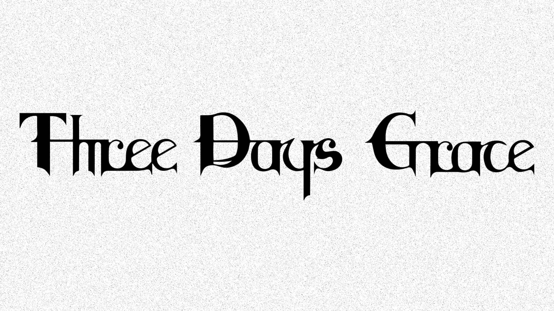 Three Days Grace, black, gothic text, Full HD Desktop Wallpaper