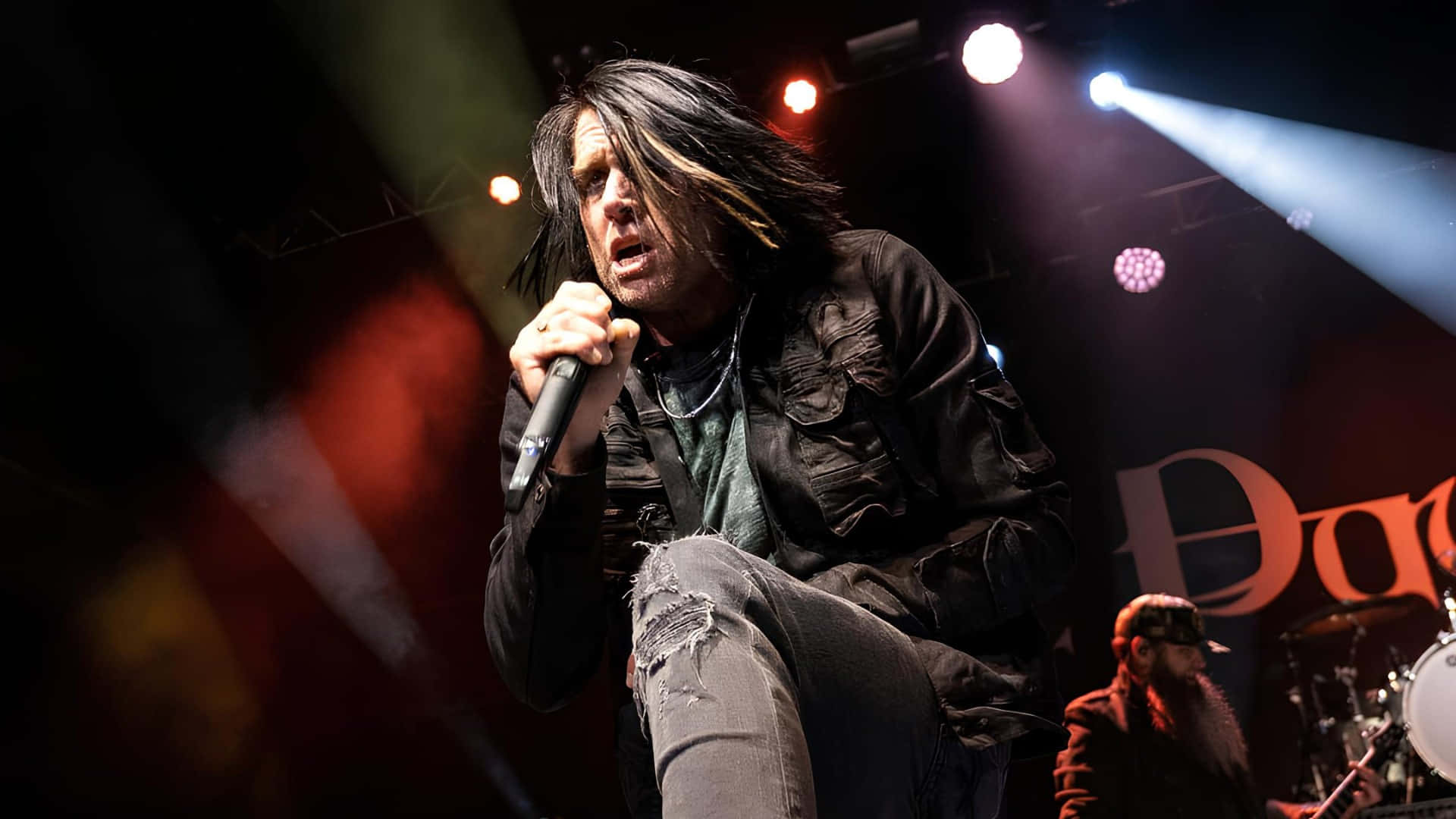 Three Days Grace, rock singer, long dark hair, Full HD Desktop Wallpaper