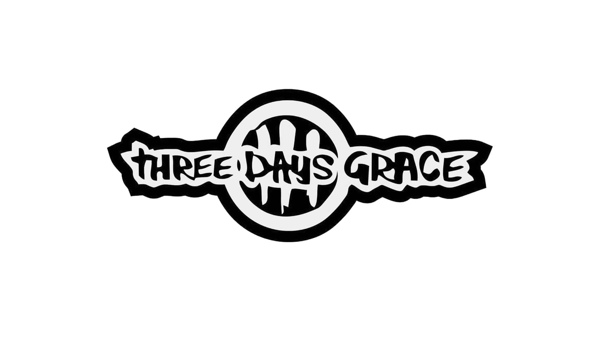 Three Days Grace, black and white, stylized text, Full HD Desktop Wallpaper