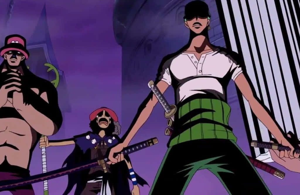Thriller Bark, anime pirates, purple-hued dungeon, SD Desktop Wallpaper