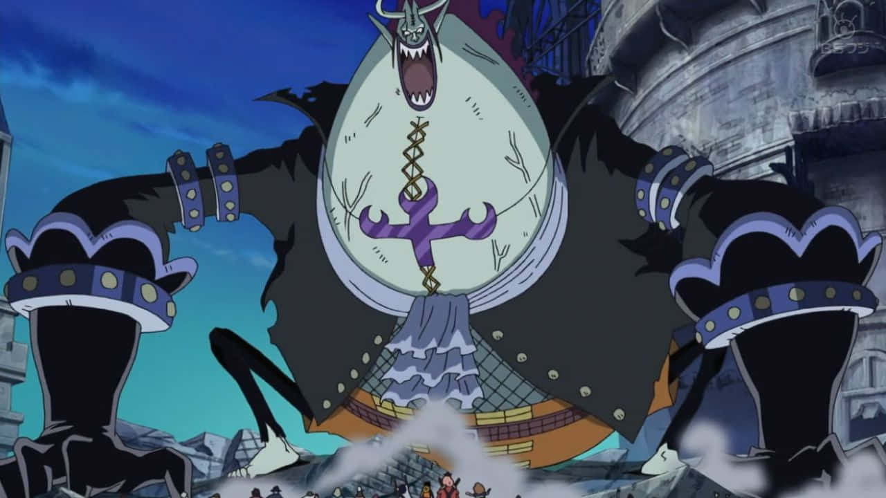 Thriller Bark, monstrous anime character, stitched belly, HD Desktop Wallpaper