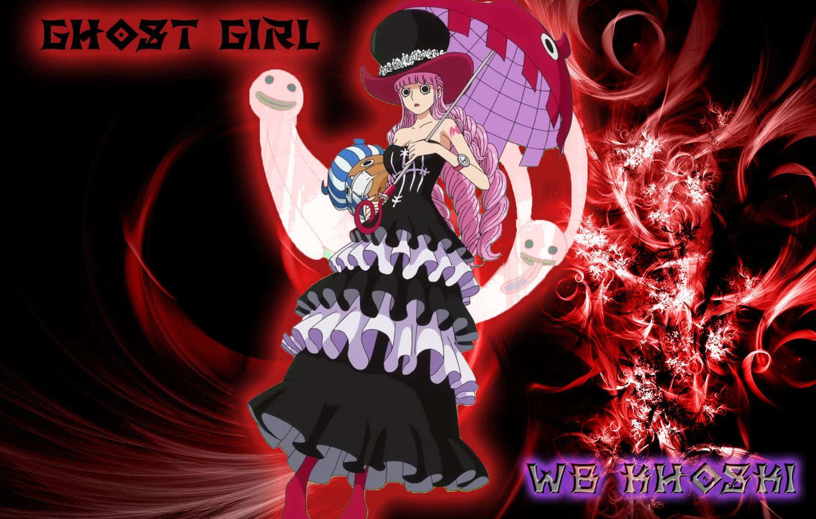 Thriller Bark, ghost girl, pink hair, HD Desktop Wallpaper
