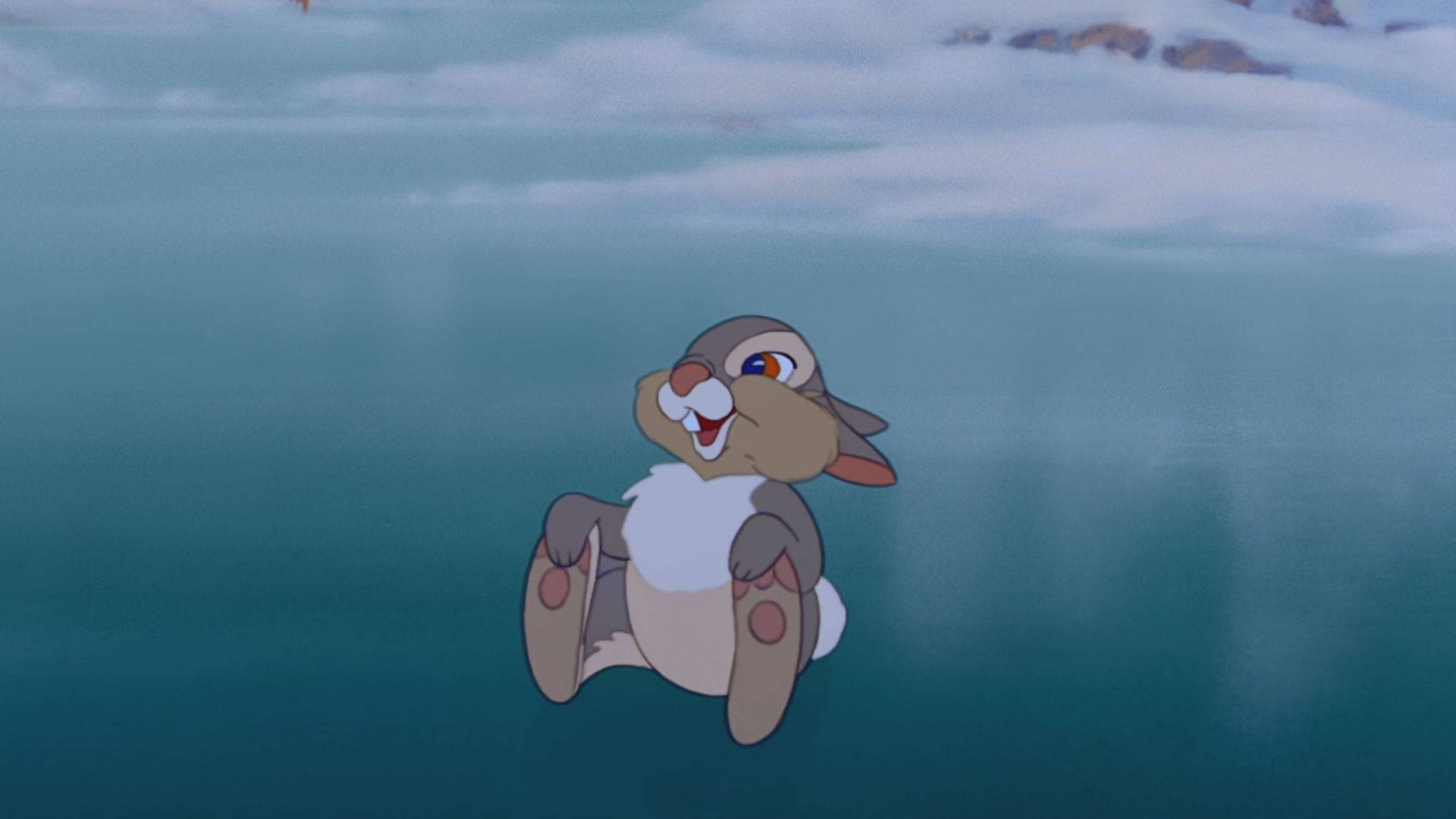 Thumper, ice, teal ocean, Full HD Desktop Wallpaper