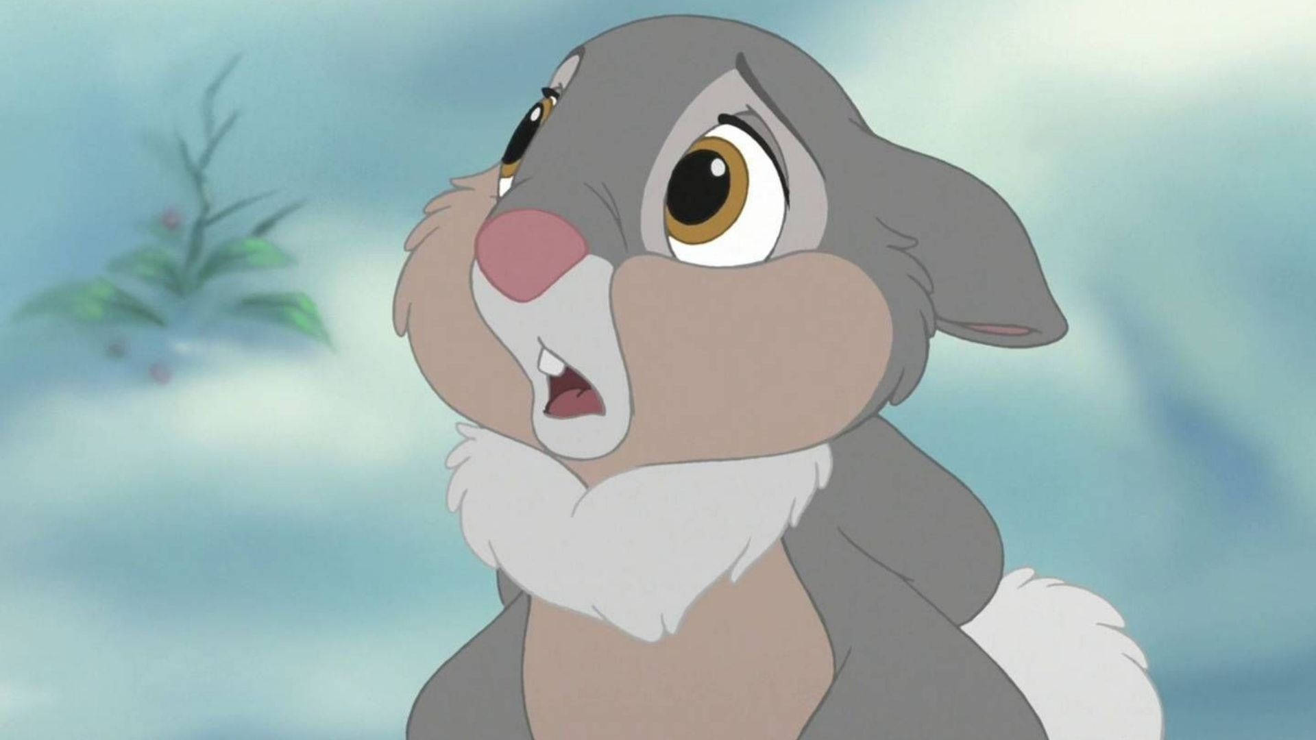 Thumper, animated rabbit, wide eyes, Full HD Desktop Wallpaper