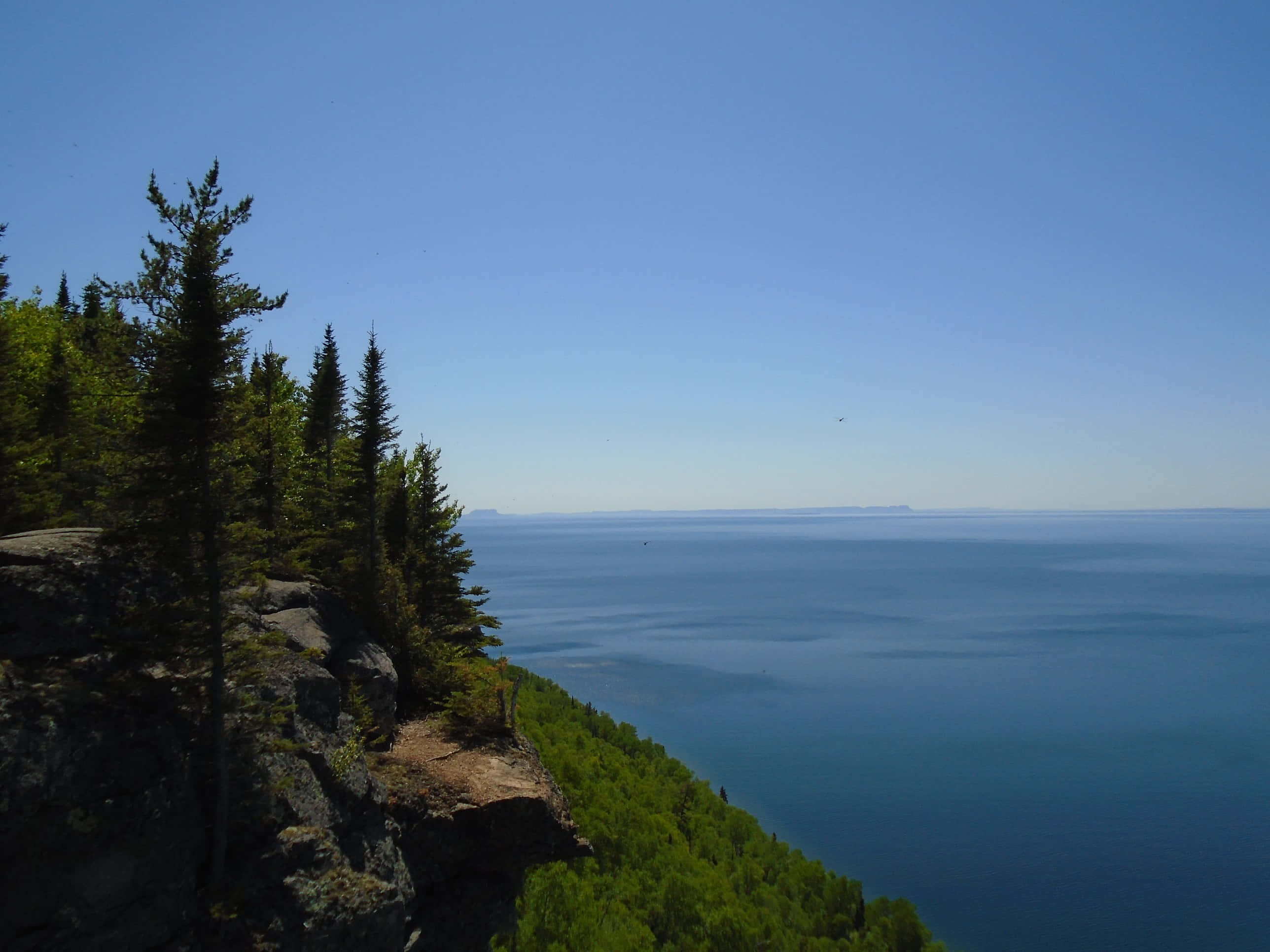 Thunder Bay, sunset, blue lake, 2K Desktop Wallpaper