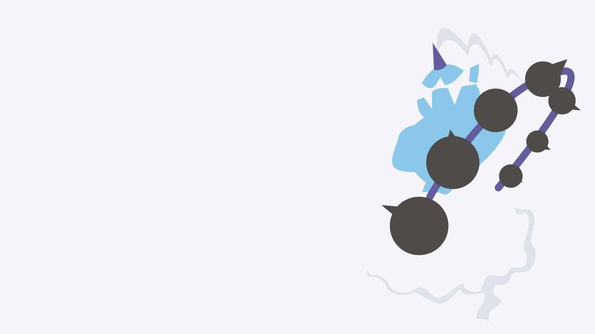 Thundurus, white, minimalist illustration, Full HD Desktop Wallpaper
