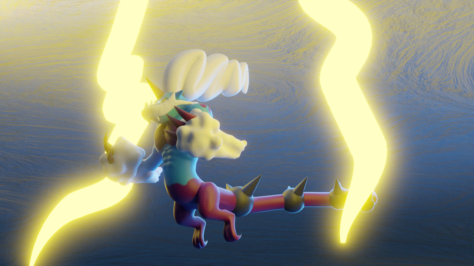 Thundurus, lightning, cloud wings, Full HD Desktop Wallpaper