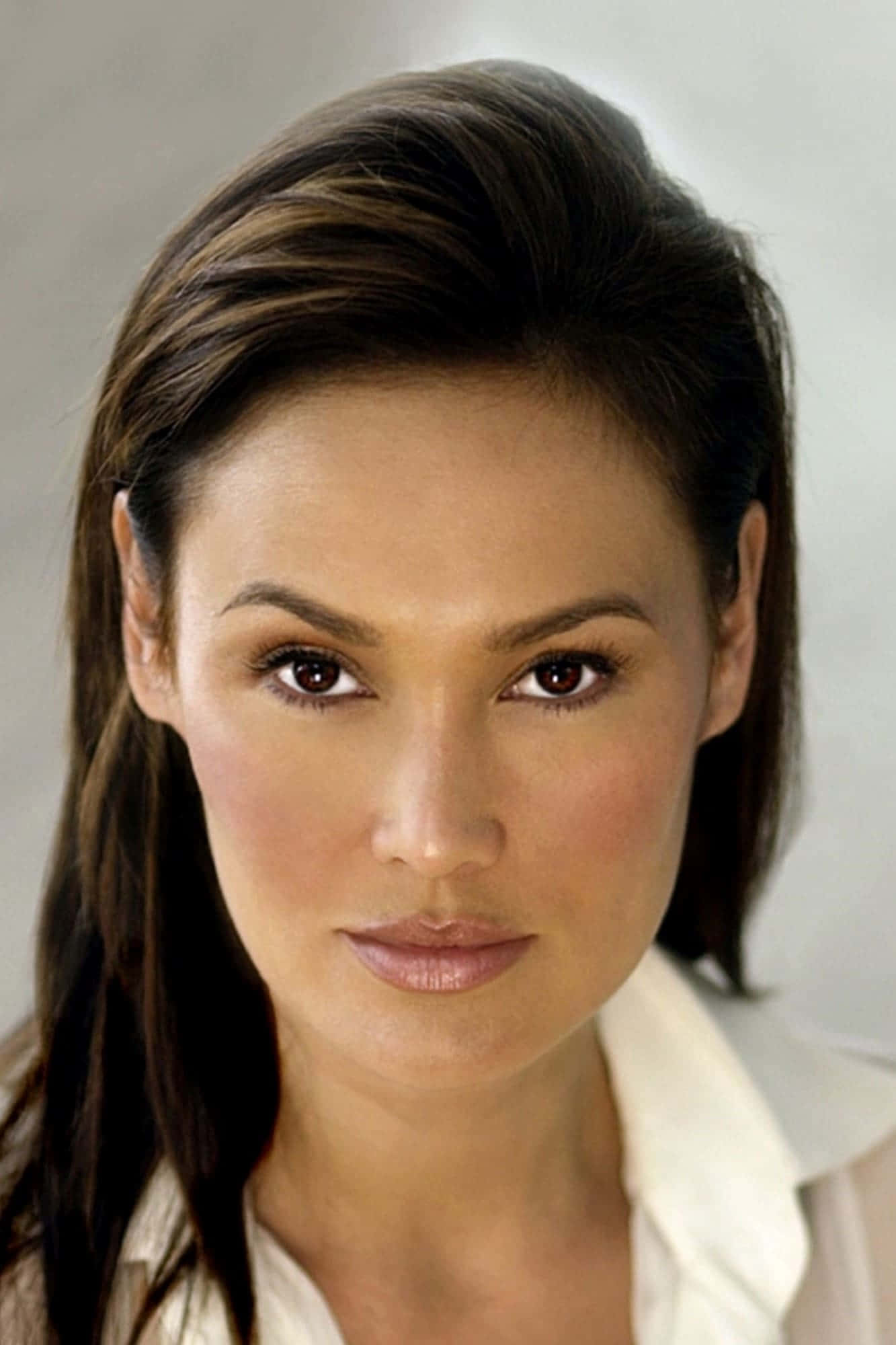 Tia Carrere, red dress, close-up portrait, Full HD Phone Wallpaper