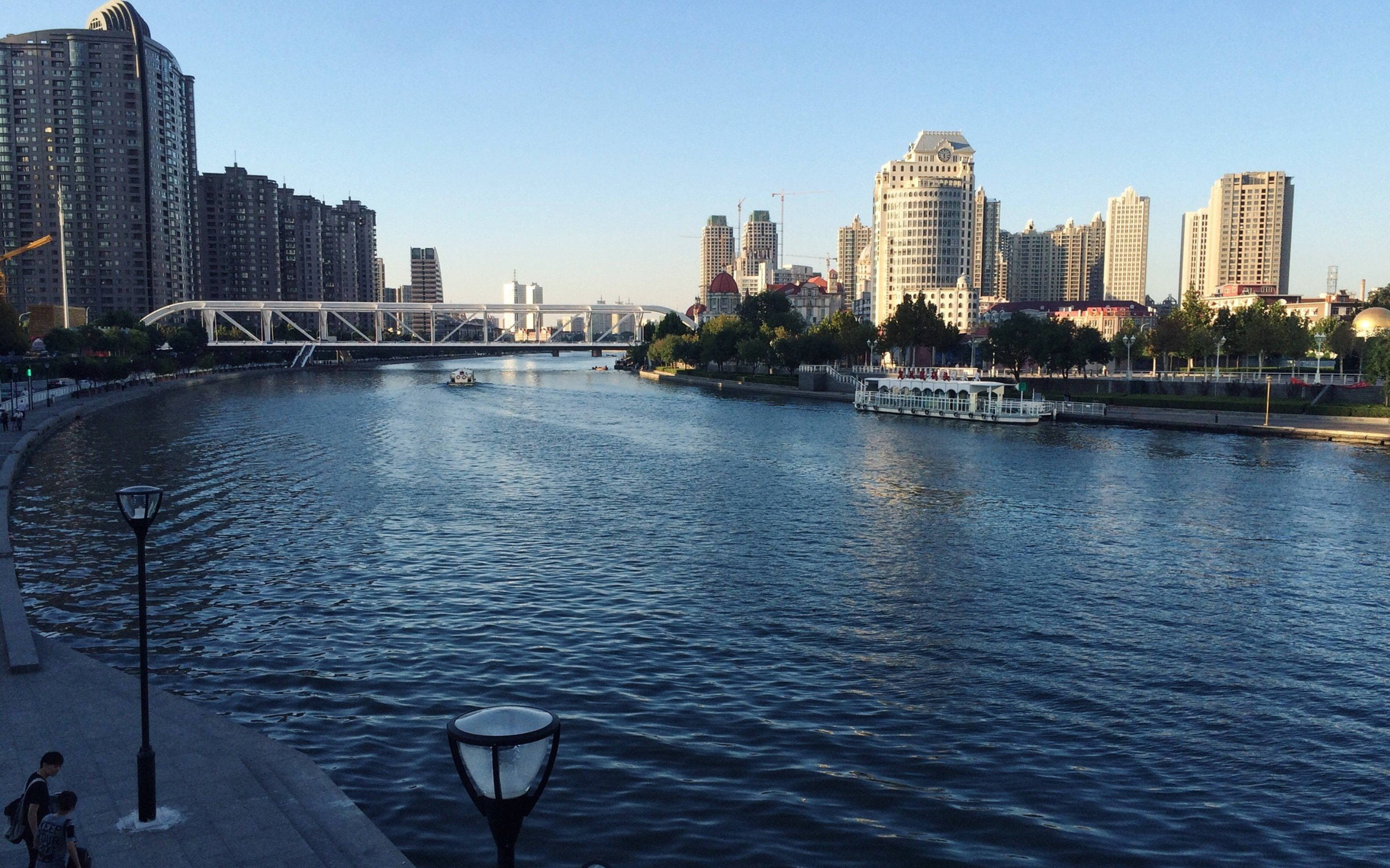 Tianjin, river, modern city, 2K Desktop Wallpaper