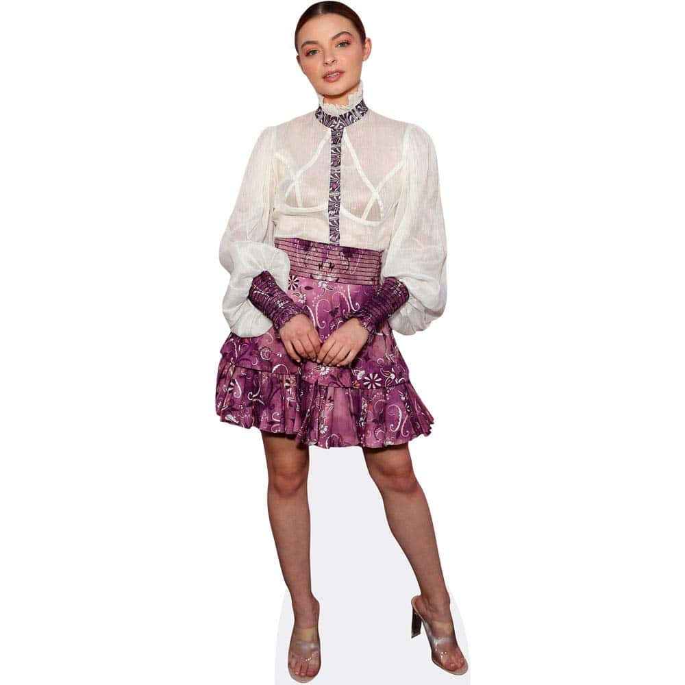 Tiarnie Coupland, sheer white blouse, lace-up details, SD Desktop Wallpaper