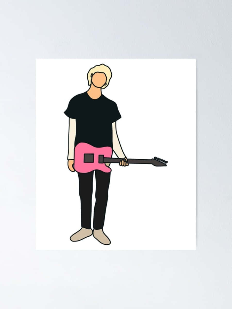 Tickets To My Downfall, pink electric guitar, blonde hair, SD Phone Wallpaper