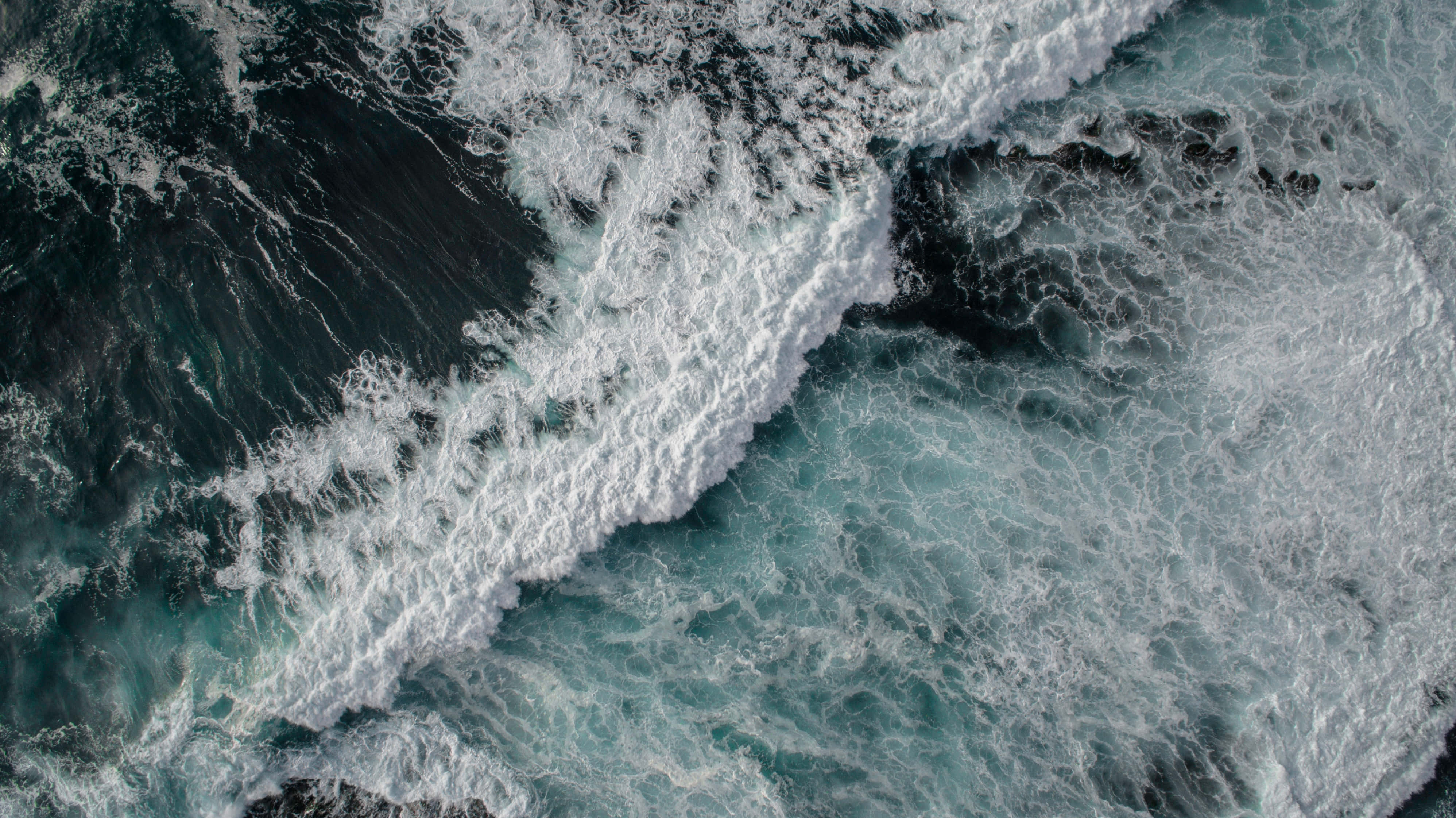 Tides, Sunset, ocean waves, 4K Desktop Wallpaper