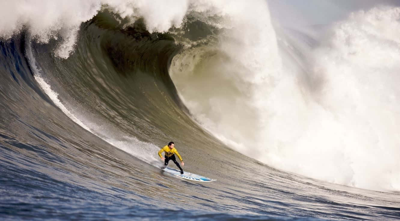 Tides, yellow top, ocean wave, HD Desktop Wallpaper
