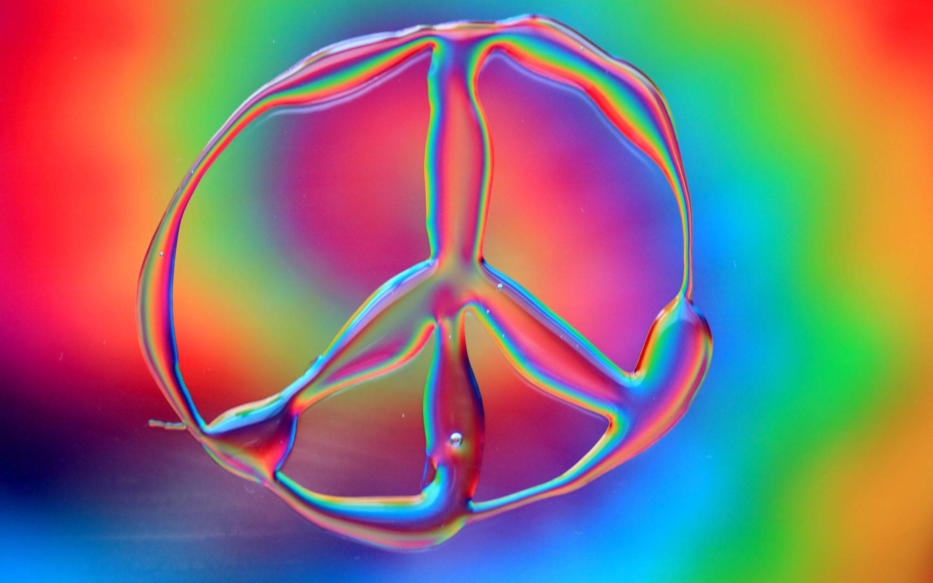 peace sign, liquid state, tie dye, Full HD Desktop Wallpaper