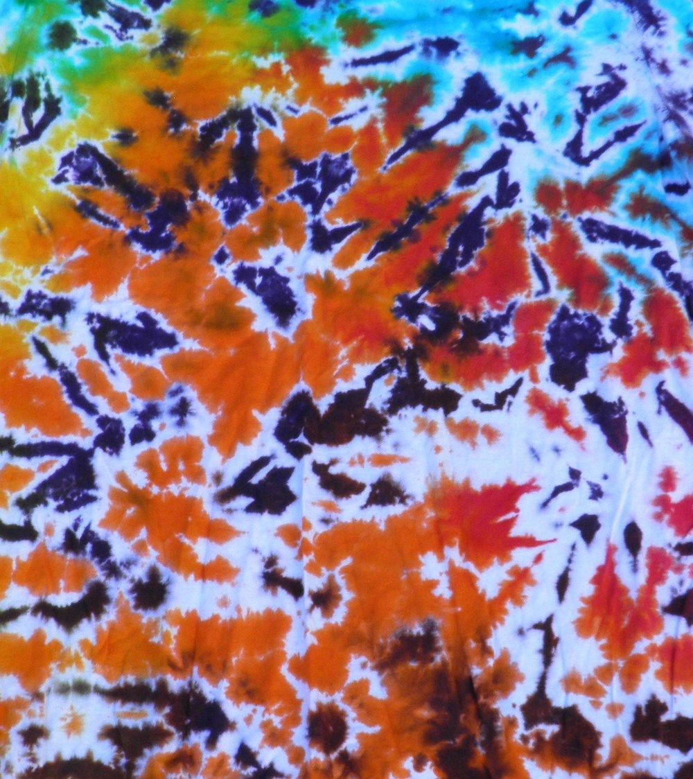 tie-dye, fiery orange, red, SD Phone Wallpaper