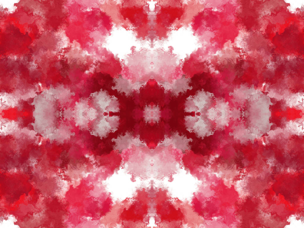 crimson tie dye, white fabric, red and white watercolor blooms, SD Desktop Wallpaper