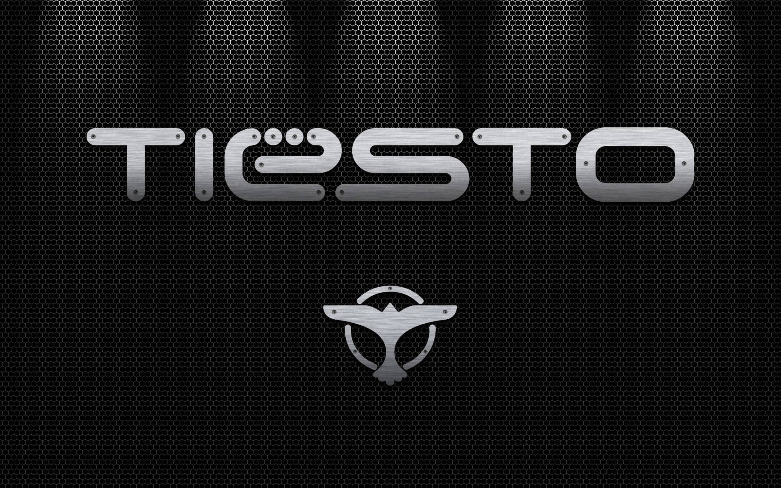 Tiesto, black perforated background, spotlight beams, 2K Desktop Wallpaper