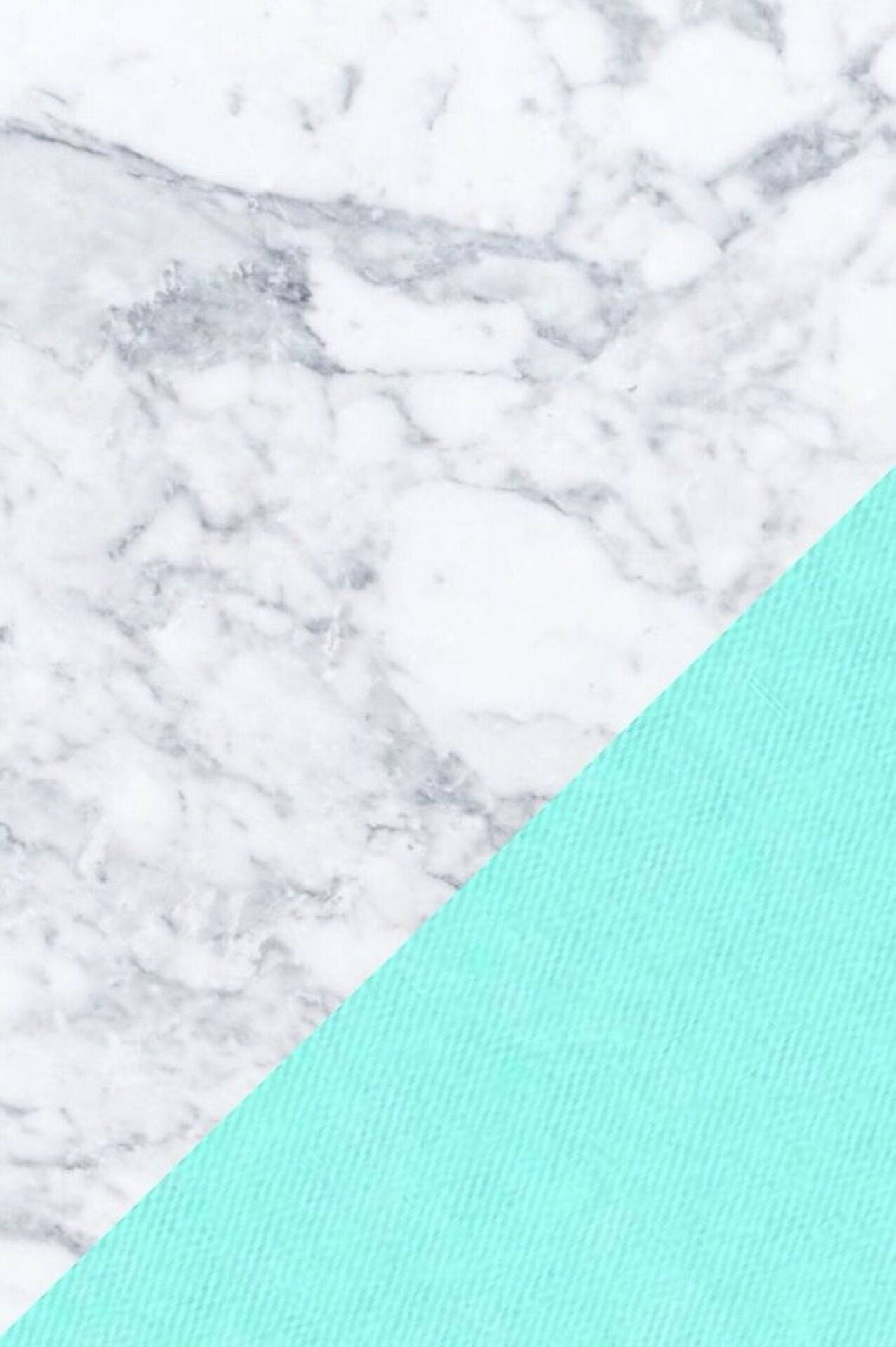 Tiffany blue, white gray veined marble, textured mint green fabric, Full HD Phone Wallpaper