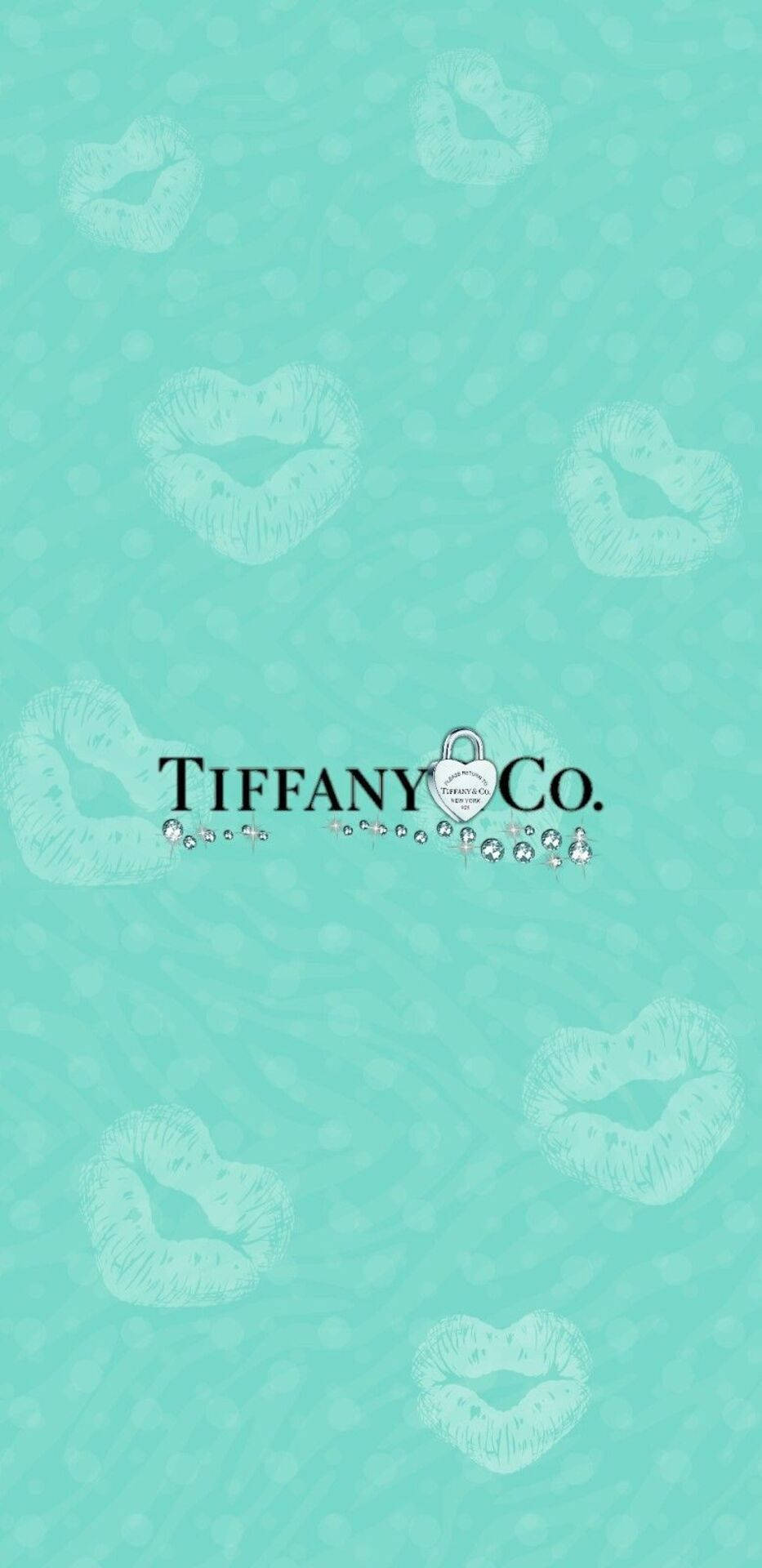 Tiffany, Tiffany blue, kiss marks, Full HD Phone Wallpaper