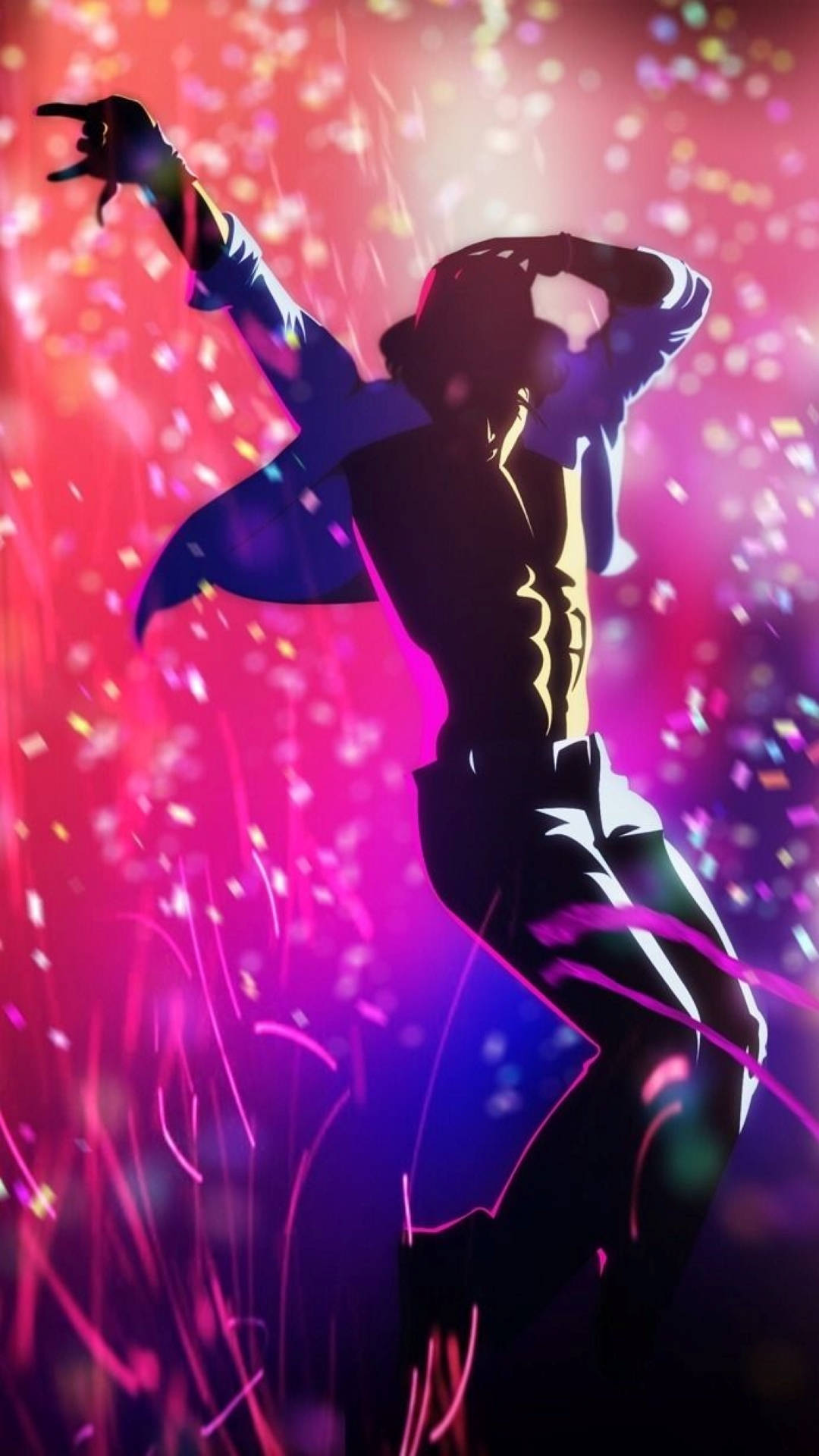 Tiger Shroff, anime dancer, silhouette, Full HD Phone Wallpaper