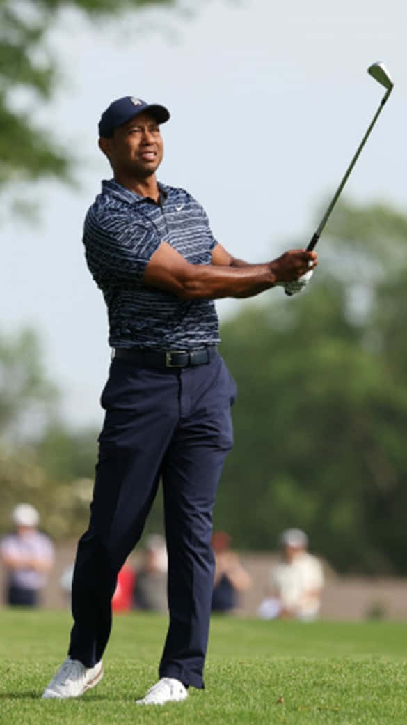 Tiger Woods, iPhone, golf course, SD Phone Wallpaper