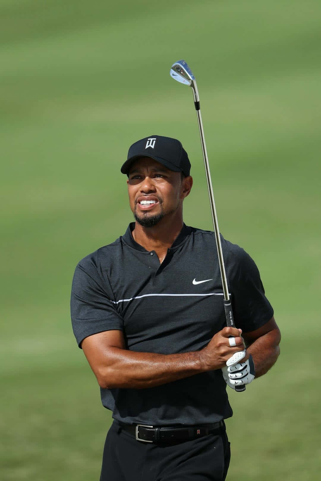 Tiger Woods, iPhone, golf club, HD Phone Wallpaper