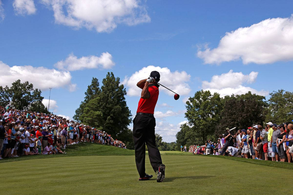 Tiger Woods, Masters, swing, SD Desktop Wallpaper