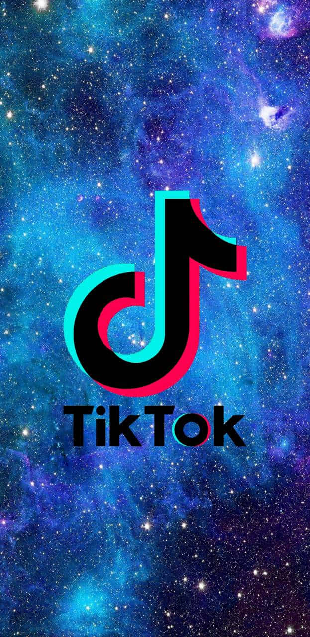 TikTok, cosmic nebula, swirling blues, HD Phone Wallpaper