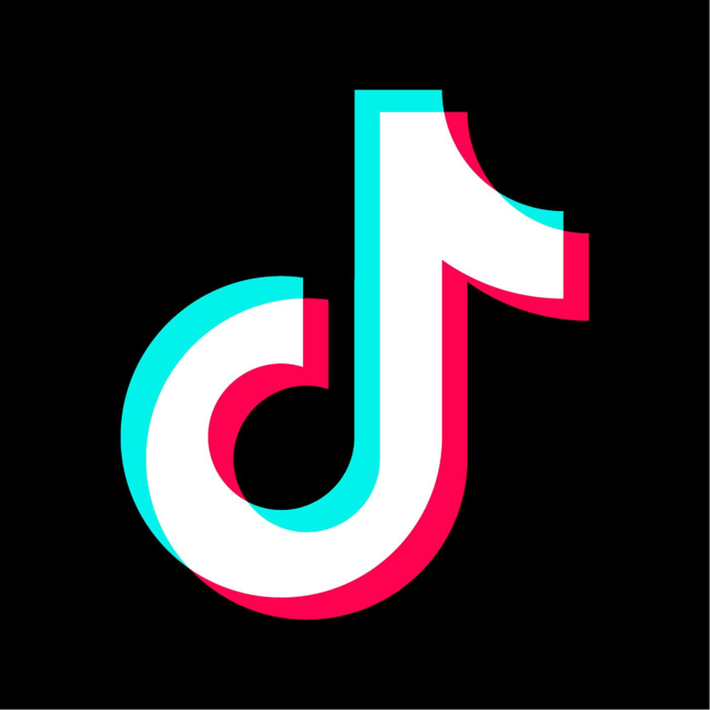 TikTok, cyan, magenta, HD Desktop Wallpaper