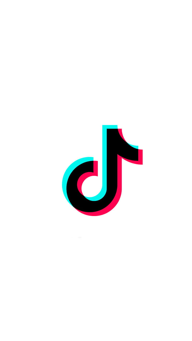 TikTok, black, cyan, HD Phone Wallpaper