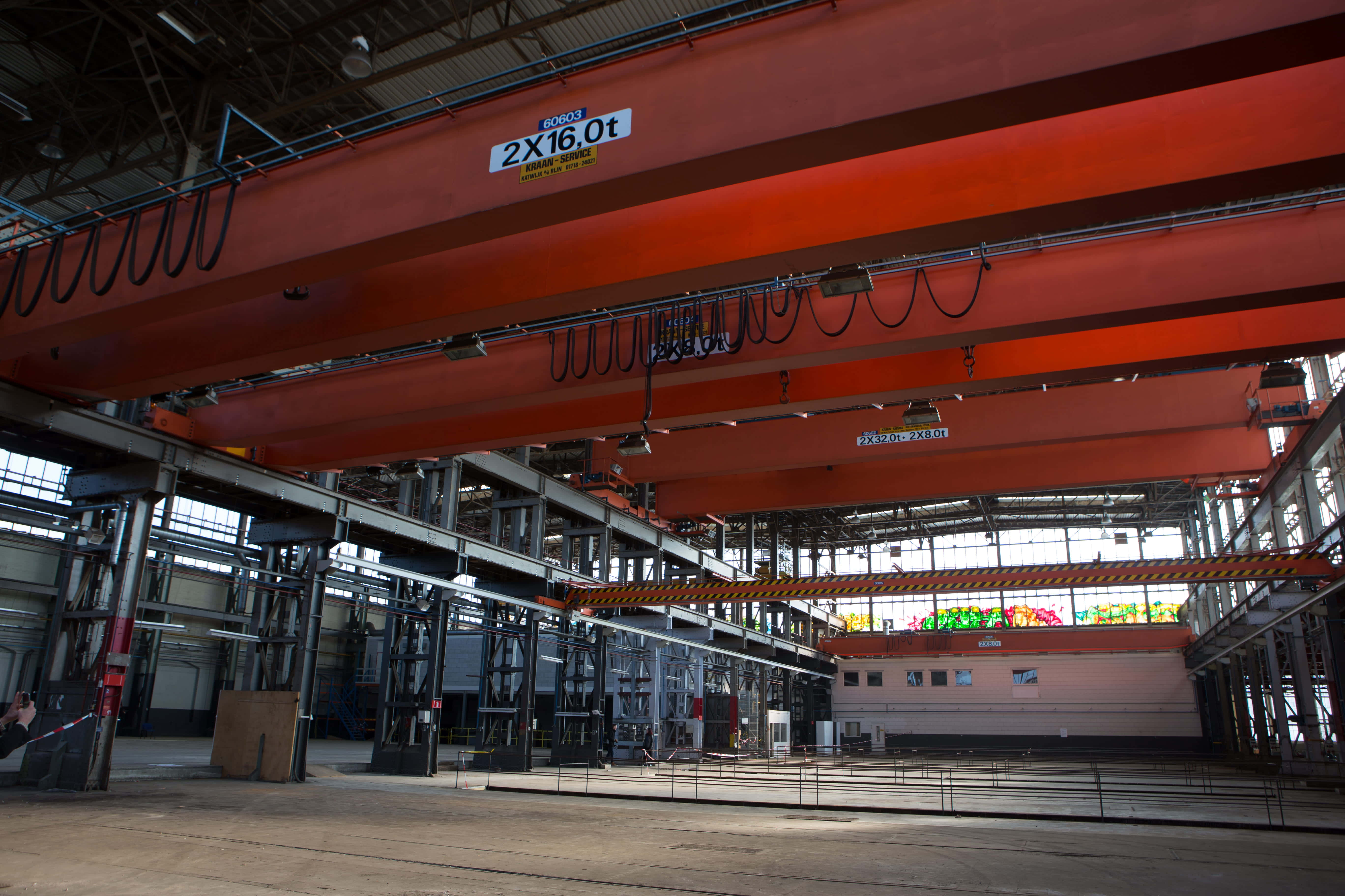 industrial crane, warehouse, Tilburg, 5K Desktop Wallpaper