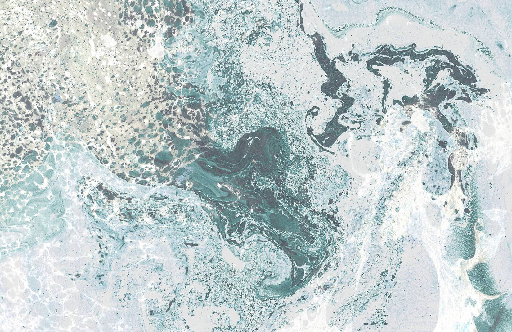 marble wall murals, teal, white, HD Desktop Wallpaper